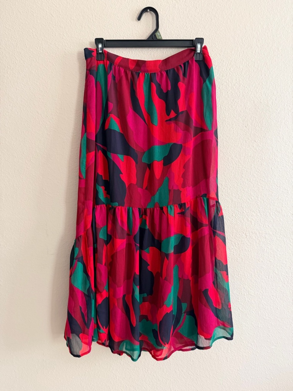 Banana Republic Factory Chiffon Colorful Midi Skirt